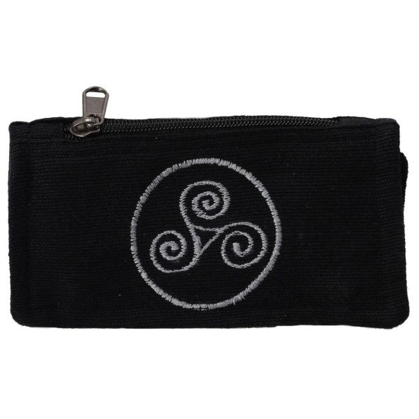 Καπνοθήκη Υφασμάτινη Μαύρη Με Σχέδιο