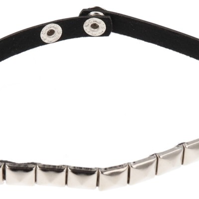 Κολιέ Chocker Δερματίνη με τρουκς