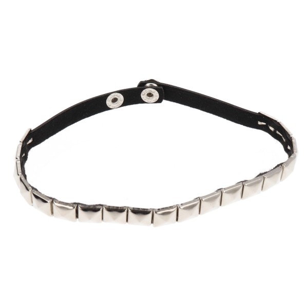 Κολιέ Chocker Δερματίνη με τρουκς Γυναικεία Κολιέ