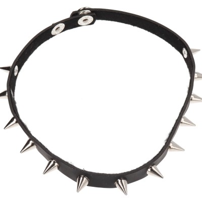 Κολιέ Chocker Δερματίνη με τρουκς