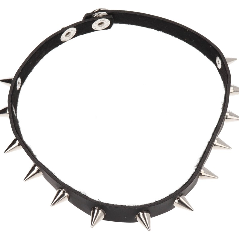 Κολιέ Chocker Δερματίνη με τρουκς