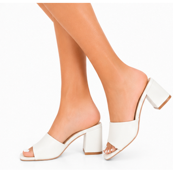 Gogo Shoes Mules Με Χοντρό Τακούνι από Δερματίνη