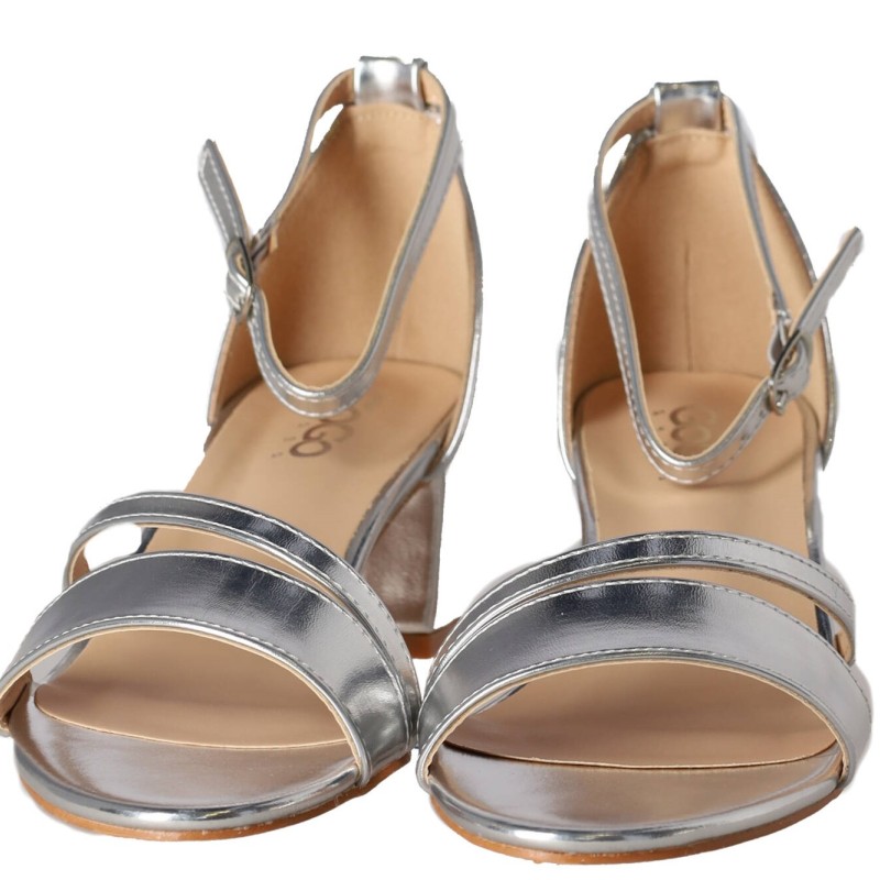 Gogo Shoes Γυναικείο Πέδιλο με Λουράκια και Χοντρό Τακούνι