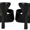 Ideal Shoes Γυναικείο Mules Mε Λεπτό Τακούνι από Δερματίνη