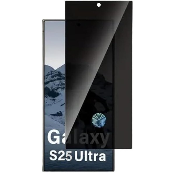 Privacy Fullscreen Tempered Glass Με Fingerprint (Samsung Galaxy S25 Ultra)