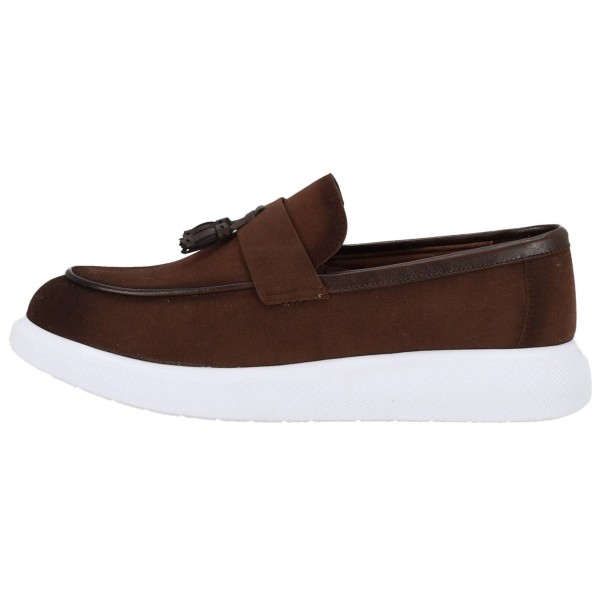 Aslan Oglou Aνδρικά Loafers Suede με Chunky Σόλα