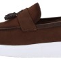 Aslan Oglou Aνδρικά Loafers Suede με Chunky Σόλα