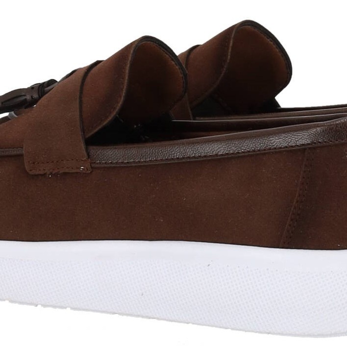 Aslan Oglou Aνδρικά Loafers Suede με Chunky Σόλα