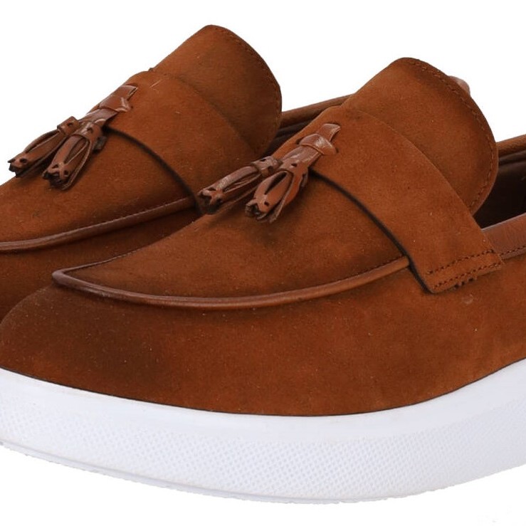 Aslan Oglou Aνδρικά Loafers Suede με Chunky Σόλα