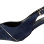 Paylan Γυναικεία Slingback Suede Γόβα με Κοντό Τακούνι