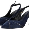 Paylan Γυναικεία Slingback Suede Γόβα με Κοντό Τακούνι Paylan Γυναικεία Slingback Suede Γόβα με Κοντό Τακούνι