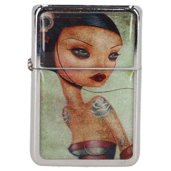 Τfar Αναπτήρας Μεταλλικός Star - Girl With A Tatto