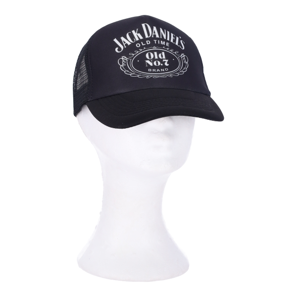 Καπέλο Jockey με Σχέδιο σε Μαύρο Χρώμα