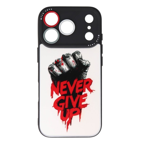 Cookover Back Cover Θήκη Με Σχέδιο Never Give Up (Iphone 17 Pro) Είδη Τεχνολογίας