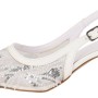 New Collection Νυφική Γόβα Slingback με Πέρλες