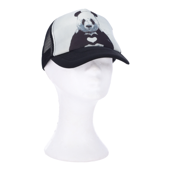 Καπέλο Jockey με Σχέδιο σε Μάυρο Χρώμα