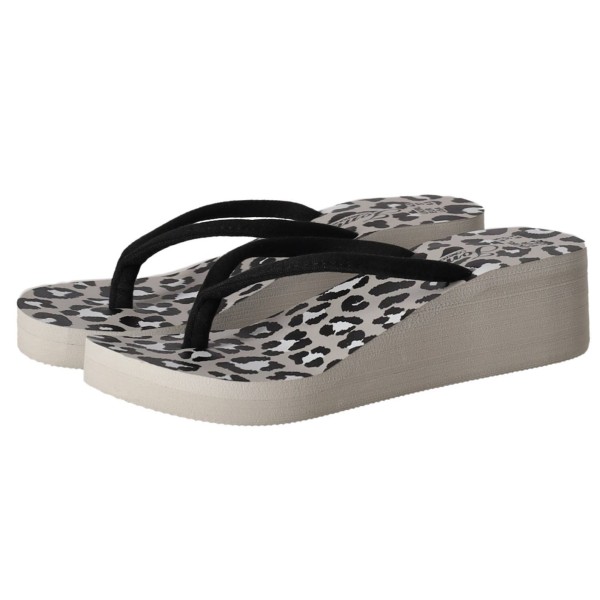 Jomix Shoes Γυναικείες Σαγιονάρες με Πλατφόρμα -Leopar