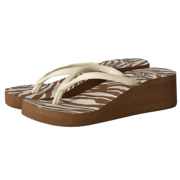 Jomix Shoes Γυναικείες Σαγιονάρες με Πλατφόρμα -Ζεβρέ