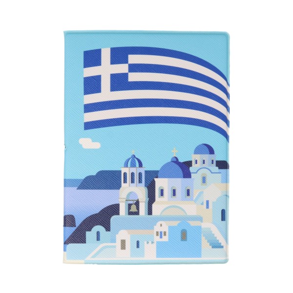 Erdom Θήκη Διαβατηρίου Με Σχέδιο Ελληνικό Τοπίο