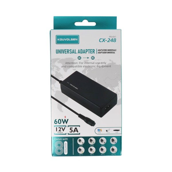 Kouvolsen CX-248 Universal Φορτιστής με διάφορα βύσματα