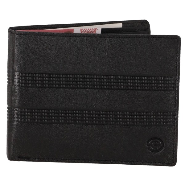 GENUINE LEATHER Ανδρικό Πορτοφόλι Δερμάτινο Με Σχέδιο
