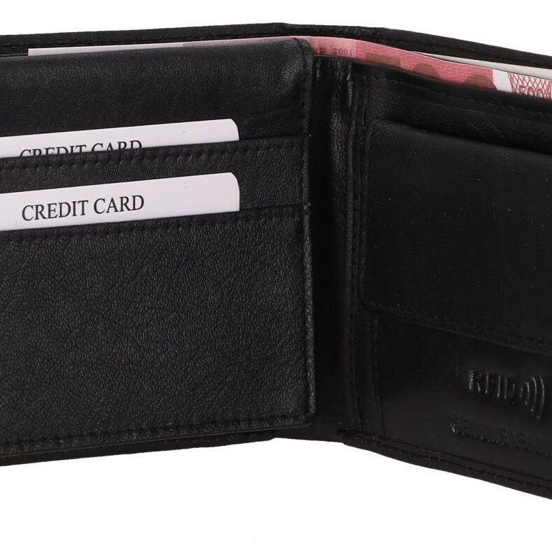 GENUINE LEATHER Ανδρικό Πορτοφόλι Δερμάτινο Με Σχέδιο