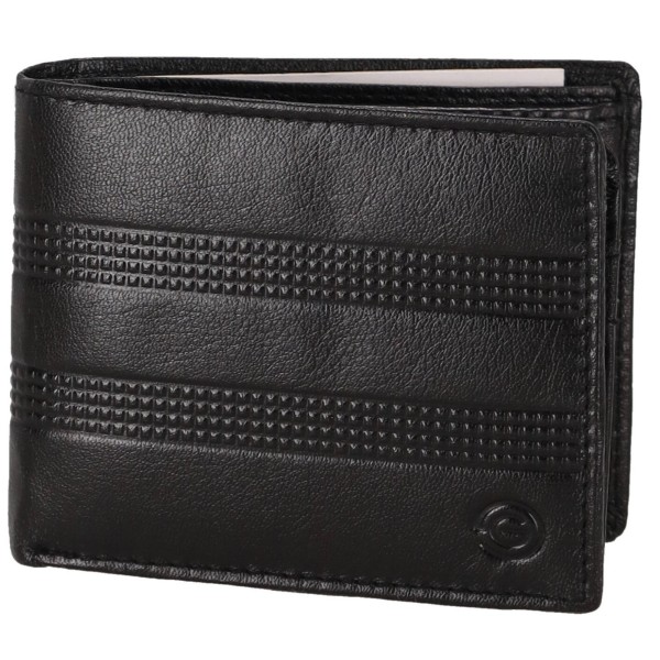 GENUINE LEATHER Ανδρικό Πορτοφόλι Από Γνήσιο Δέρμα Με Σχέδιο