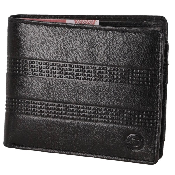 GENUINE LEATHER Ανδρικό Πορτοφόλι Από Γνήσιο Δέρμα Με Σχέδιο
