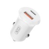 XO CC69 Αντάπτορας Αυτοκινήτου 1xUSB-C & 1x USB-A 30W