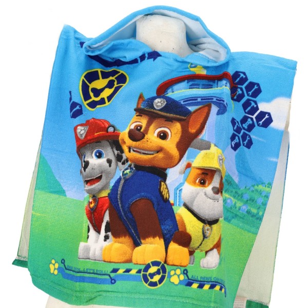 Nickelodeon Πετσέτα Θαλάσσης Πόντσο Microfiber -Paw Patrol 100x50cm