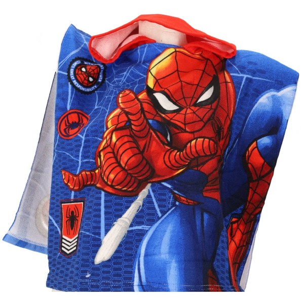 Marvel Πετσέτα Θαλάσσης Πόντσο Microfiber Spiderman 100x50cm