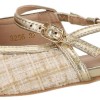 Μira Max Γυναικείο Flat Mules Με Χρυσή Λεπτομέρεια