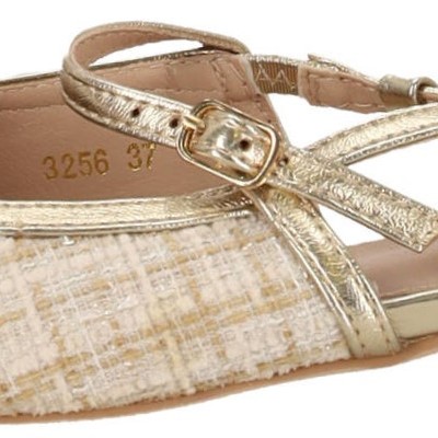 Μira Max Γυναικείο Flat Mules Με Χρυσή Λεπτομέρεια