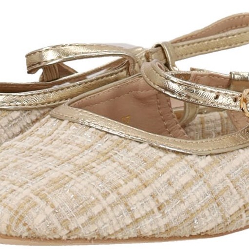 Μira Max Γυναικείο Flat Mules Με Χρυσή Λεπτομέρεια
