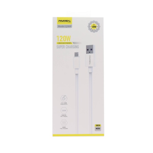 Pavareal Q36M Micro Καλώδιο 120W 1m Είδη Τεχνολογίας