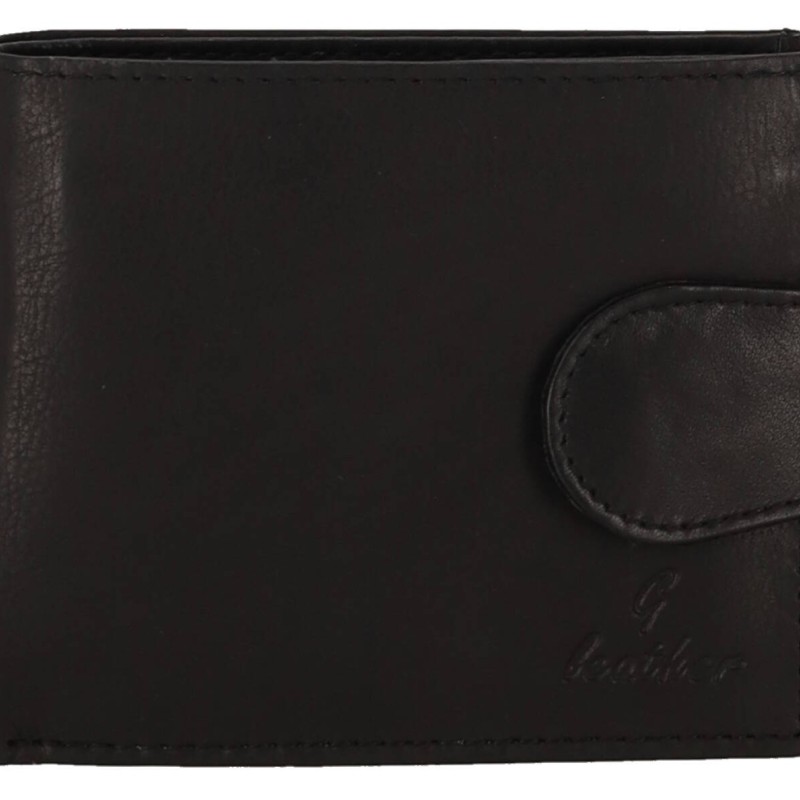 GENUINE LEATHER Ανδρικό Πορτοφόλι Δερμάτινο Με Κούμπωμα GENUINE LEATHER Ανδρικό Πορτοφόλι Δερμάτινο Με Κούμπωμα