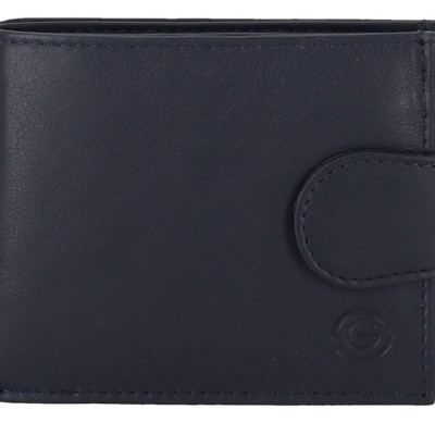 GENUINE LEATHER Ανδρικό Πορτοφόλι Δερμάτινο Mε Κούμπωμα