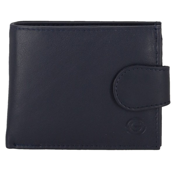 GENUINE LEATHER Ανδρικό Πορτοφόλι Δερμάτινο Mε Κούμπωμα