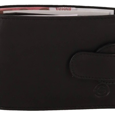 GENUINE LEATHER Ανδρικό Πορτοφόλι Δερμάτινο Με Κούμπωμα