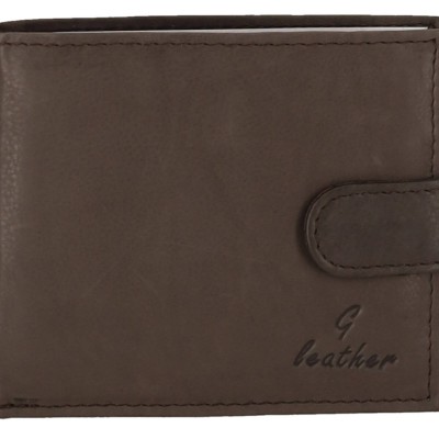 GENUINE LEATHER Ανδρικό Πορτοφόλι Δερμάτινο Με Κούμπωμα GENUINE LEATHER Ανδρικό Πορτοφόλι Δερμάτινο Με Κούμπωμα