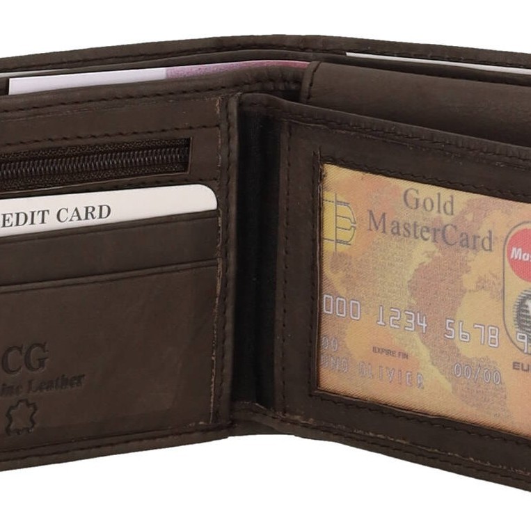 GENUINE LEATHER Ανδρικό Πορτοφόλι Δερμάτινο Με Κούμπωμα GENUINE LEATHER Ανδρικό Πορτοφόλι Δερμάτινο Με Κούμπωμα
