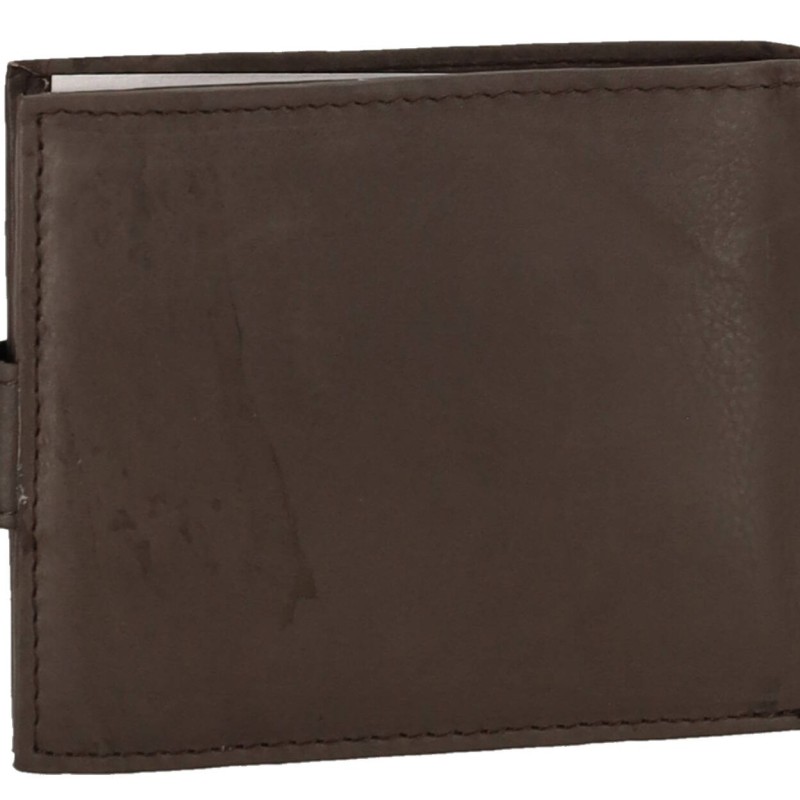 GENUINE LEATHER Ανδρικό Πορτοφόλι Δερμάτινο Με Κούμπωμα GENUINE LEATHER Ανδρικό Πορτοφόλι Δερμάτινο Με Κούμπωμα
