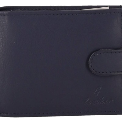 GENUINE LEATHER Ανδρικό Πορτοφόλι Δερμάτινο Με Κούμπωμα