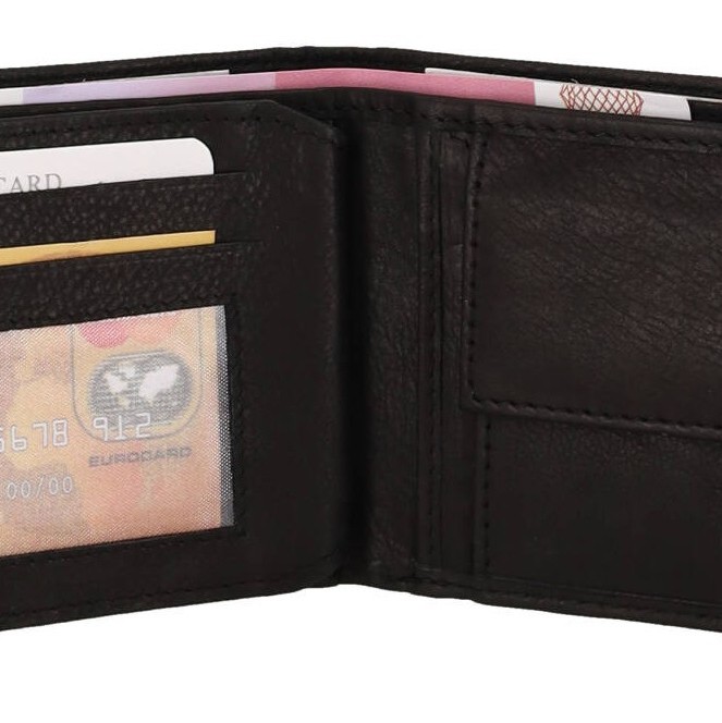 Genuine Leather Ανδρικό Πορτοφόλι Δερμάτινο Mε Κούμπωμα Genuine Leather Ανδρικό Πορτοφόλι Δερμάτινο Mε Κούμπωμα