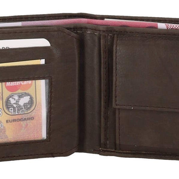 Genuine Leather Ανδρικό Πορτοφόλι Δερμάτινο Mε Κούμπωμα Genuine Leather Ανδρικό Πορτοφόλι Δερμάτινο Mε Κούμπωμα