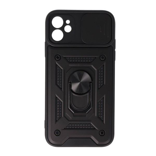 Fashion Case Back Cover Θήκη Armor Case Με Δαχτυλίδι Στήριξης Και Προστασία Κάμερας (Iphone 11)