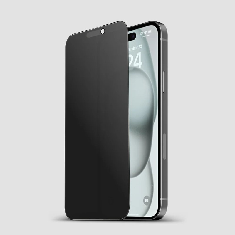 Fullscreen Tempered Glass Privacy Ματ (Iphone 17 Pro)
