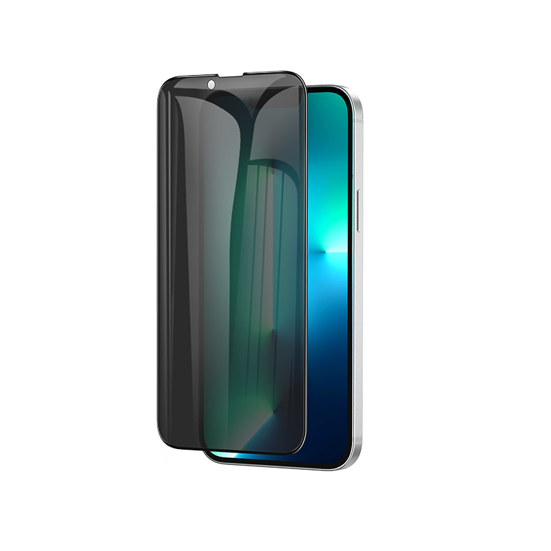Erdom Privacy Fullscreen Tempered Glass (Iphone 13 & Iphone 13 Pro & Iphone 14 & Iphone 16e)