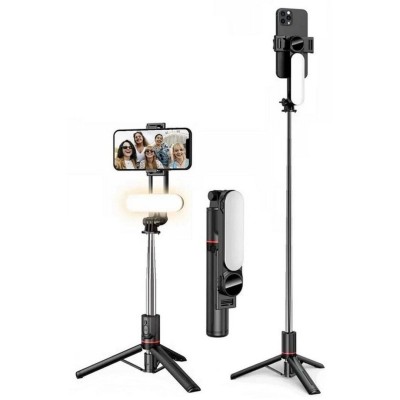 L15 Selfie Stick Bluetooth Με Φως και Τρίποδο