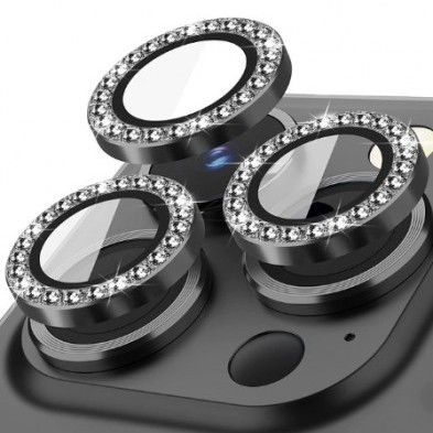 Erdom Camera Lens Tempered Glass Με Στρας (Iphone 14 Pro & Iphone 14 Pro Max & Iphone 15 Pro & Iphone 15 Pro Max & Iphone 16 Pro & Iphone 16 Pro Max)